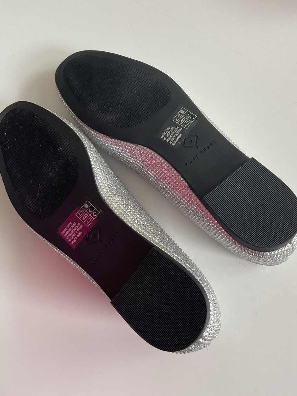 Katy Perry Collections Silver X Collections Crystal Hello Kitty Ballet Flats Sz6 - Picture 6 of 10